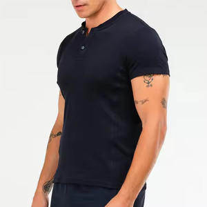 2025 nouveau Design haute qualité personnalisé t-shirt impression Logo 190gsm 100% coton blanc hommes T-shirts col en V t-shirts - Product Image 6