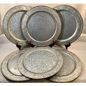 Assiette occidentale élégante et écologique en argent Plat moderne de service à salade pour mariages Assiettes les plus vendues à des prix abordables - Product Image 2