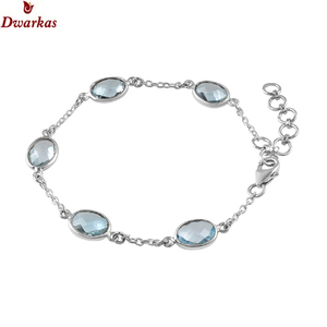 สร้อยข้อมือหินเพอริดอทธรรมชาติของ925ขายส่งเครื่องประดับสำหรับผู้หญิงคลาสสิกสำหรับงานแต่งงานของขวัญคริสต์มาสไอเดีย - Product Image 4