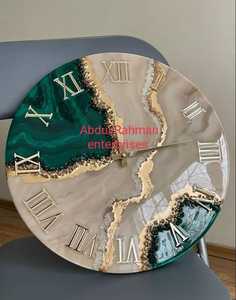 Resin <b>Art</b> Wall <b>Clock</b> for Home <b>Clock</b> for Decor || Home Premium Wall Handmade - Product Image 3