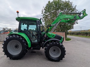 รถแทรกเตอร์ Deutz-Fahr 120 แรงม้า ขับเคลื่อน 4 ล้อ พร้อมระบบเกียร์และกระปุกเกียร์  ประหยัดพลังงานและให้ผลผลิตสูง เหมาะสำหรับใช้งานในฟาร์ม - Product Image 1