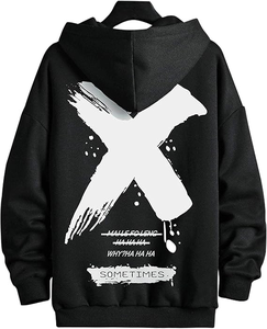 Sudadera con capucha Unisex para hombre con estampado Vintage Hip Hop gráfico estilo sólido manga larga polar pulóver Casual Streetwear para otoño - Product Image 6