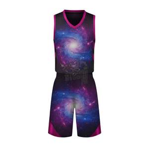 Conjunto de Uniforme de Baloncesto Personalizado con Estampado de Rayo, Malla de Poliéster Sublimada, Gráfico de Alto Impacto, Camiseta y Pantalones Cortos para Hombre y Jóvenes - Product Image 4