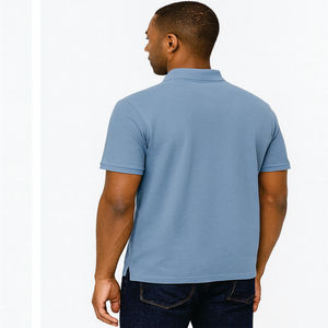Camisa de Hombre de Jersey Sólido con Botones, Cuello Elegante, Manga Corta, Ligera, Transpirable y Suave - Product Image 2