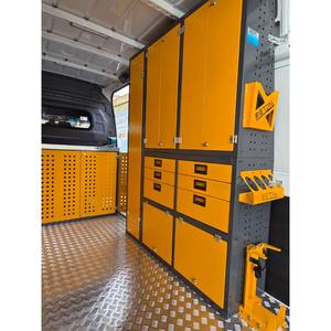 Armoire de rangement modulaire OEM pour fourgonnette, 12 tiroirs, structure démontable, assemblage facile, revêtement électrostatique en poudre pour fourgonnettes commerciales - Product Image 1