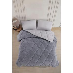 <b>Luxury</b> Dual-Sided Plush Comforter Grey Welsoft <b>Blanket</b> Model QU84720 From Turkey for Home & Hotel Use - Product Image 2