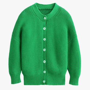 Suéteres de Punto Personalizados de Lana/Acrílico, Bordado en Patchwork, Cuello en V, Botones Cubiertos, Secado Rápido, Transpirable, para Hermandades Griegas - Product Image 4