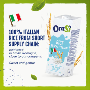 OraSi Bevande Vegetali a Base di Riso Senza Zuccheri Aggiunti per Distributori 1 litro 12 unità - Bevanda Salutare - Product Image 5