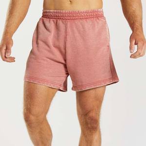 Short Streetwear délavé à l'acide pour vêtements pour hommes Short de Jogging 100% coton Logo personnalisé conception broderie impression Shorts 2025 - Product Image 5