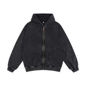 เสื้อฮู้ดสำหรับผู้ชายโอเวอร์ไซส์แบบกำหนดเอง500gsm-480gsm มีฮู้ดทรงหลวมโฟมผ้าฝ้ายพิมพ์พัฟ500gsm-480gsm ปกเสื้อมีฮู้ด - Product Image 2