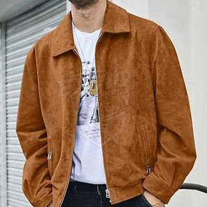 En stock, fabriqué au Pakistan, veste bomber en cuir pour homme, vêtements décontractés, prix bas, veste d'hiver pour homme en vente - Product Image 2