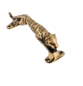 New Collection Light Weight Brass Door Handles Using Household Contact Drawer Tiger Design Direct Indian Manufacturer