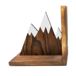 Serre-livres en bois minimalistes de haute qualité Serre-livres de table en bois naturel massif personnalisés Serre-livres décoratifs à haute stabilité - Product Image 3