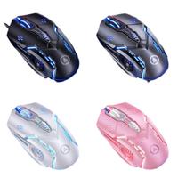 Nuevo Ratón para Juegos con Cable USB 2.4GHz, Silencioso, con Luces RGB Personalizables, 6 Botones, DPI 3200, para PC y Portátil