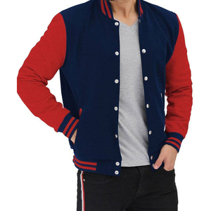 Vente en gros Veste universitaire personnalisée en chenille avec logo brodé pour hommes et femmes Veste de baseball d'hiver à col montant et manches longues - Product Image 3