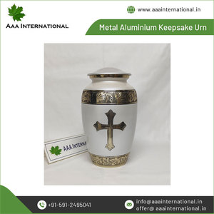 Urnas de recuerdo de cremación para adultos a granel de la mejor calidad, que venden ampliamente joyas humanas preciosas, suministros funerarios de aluminio de la India - Product Image 5