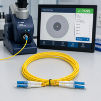 Cordon de brassage optique monomode de qualité télécom SC LC UPC Simplex G657A1 FTTH à faible perte avec gaine LSZH