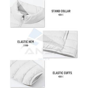 Manteau à bulles matelassé pour hommes, résistant à l'eau, léger, bouffant, hiver, voyage à vélo, camping, 4 poches, vent design, usine OEM - Product Image 5