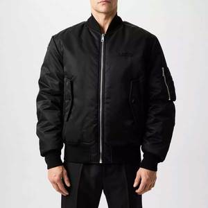Blouson bombardier de haute qualité pour hommes, vente en gros de logo personnalisé OEM ODM, veste streetwear baseball universitaire à la mode, vêtements d'extérieur légers - Product Image 3