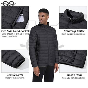 Veste matelassée légère pour hommes, manteau d'hiver chaud avec caractéristiques hydrofuges et coupe-vent, isolation ultime confort - Product Image 5