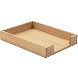 Nouveau plateau en bois de forme ronde de Promotion Vintage avec Table à manger finie bleue et marron assiette décorative Dessert plateau de service alimentaire - Product Image 5