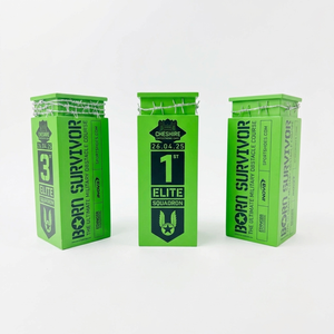 Trophée en acrylique - Récompense transparente pour parcours d'obstacles - Trophée de finisseur en lucite haute brillance pour le sport - Product Image 6