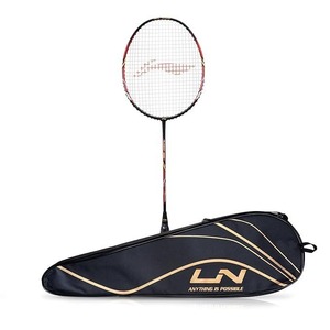 Raqueta de Bádminton de fibra de carbono con cubierta completa para jugadores intermedios - Product Image 1