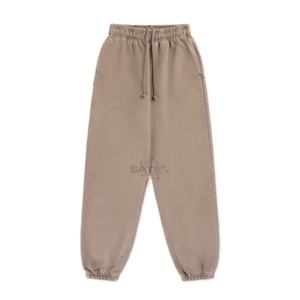 Pantalones Deportivos Casuales de Felpa Francesa para Hombre, Lavado Ácido, Estilo Vintage, Ecológicos, Bordados, Suaves, Estilo Urbano - Product Image 2