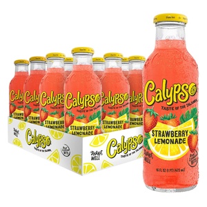 Venta al por mayor, precio de fábrica, la mejor calidad Calypso Drink Calypso Paradise Punch Lemonade, 16 FlOz, paquete de 12, hecho con fruta real - Product Image 3