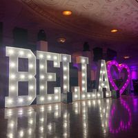 Lettres lumineuses de 120 cm/4 pieds avec ampoules remplaçables, utilisation commerciale durable, enseigne lumineuse
