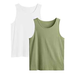 Camiseta sin mangas de algodón a buen precio hermosa puntada ligera Sudadera con capucha camiseta sin mangas tela personalizada de talla grande ropa de hombre Vietnam - Product Image 1