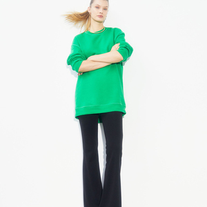 Nuevas sudaderas estampadas recortadas de Invierno para mujer XS Jersey de cuello redondo Patrón 3D Tela de punto con logotipo en la espalda Otoño Verano - Product Image 2