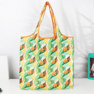 Sac de courses pliable avec poignée en fibre de polyester, taille et motif personnalisables, origine Vietnam, pour les magasins et les supermarchés - Product Image 2