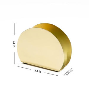 Plus vendu pas cher fait à la main en métal en laiton forme ronde plaine porte-serviettes en laiton Antique pour la maison et le bureau décor de table - Product Image 4