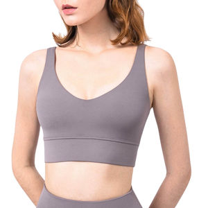 Sujetador deportivo elástico de cuatro vías sólido de alta calidad para adultos Sujetadores deportivos de talla grande Fitness - Product Image 3