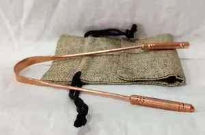 High Quality Copper <b>Tongue</b> Scraper Oral Care <b>Tongue</b> <b>Cleaner</b> for Unisex Available at Affordable Price From India - Product Image 4
