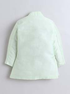 Sherwani Moderno para Niños, Traje Tradicional de Seda para Bodas y Fiestas con Detalles Finos - Product Image 6