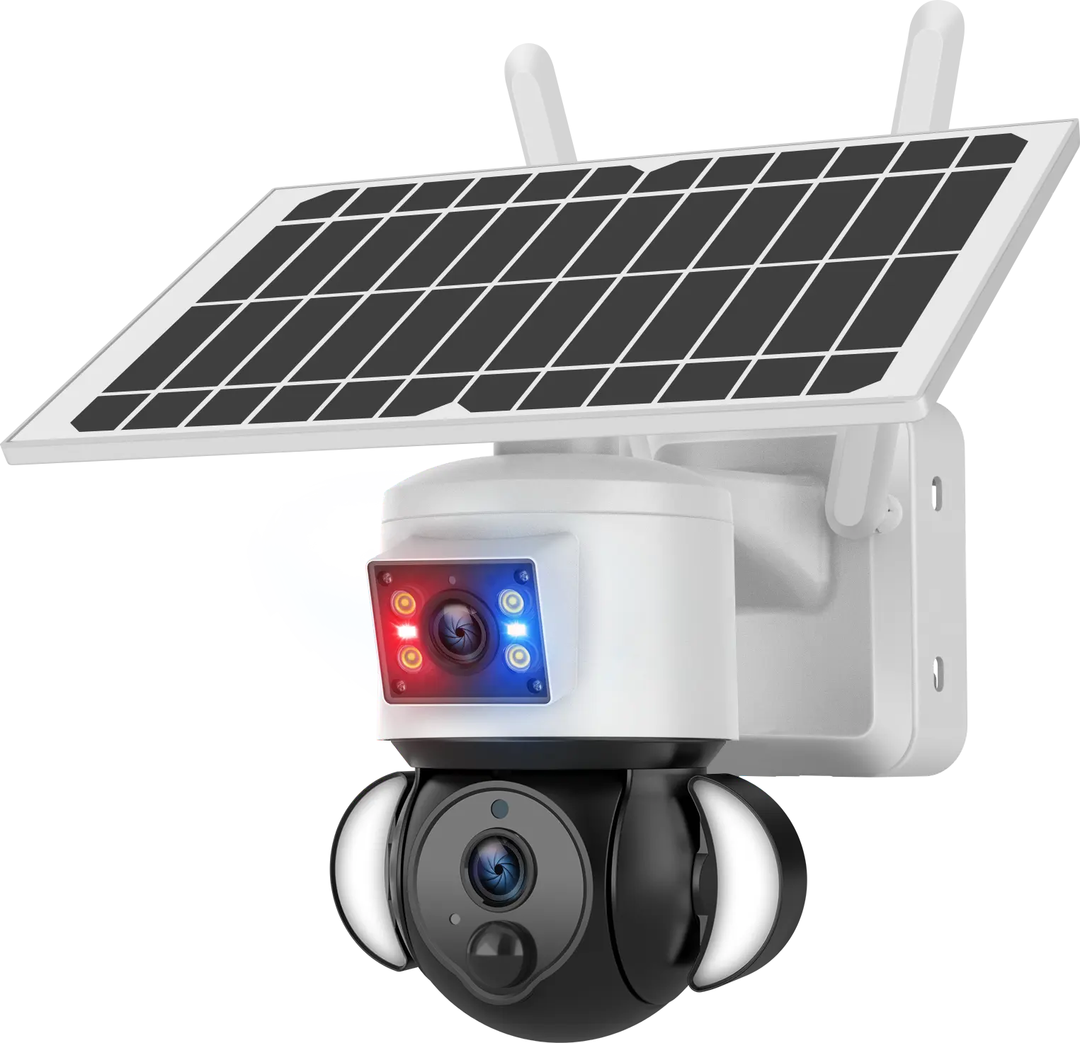 Sistema de Segurança Doméstica com câmera solar externa de lente dupla 4G rede 6MP