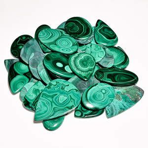 Gemmes de pierre précieuse de malachite chatoyante naturelle au prix d'usine Fournisseur de pierres précieuses de cabochon en gros - Product Image 2