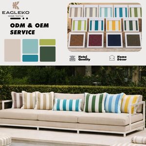 Custom <strong>Outdoor</strong> Acrylic <strong>Cushion</strong> <strong>Cover</strong> for Patio <strong>Furniture</strong> Water Repellent UV Resistant Decorative Pillow <strong>Cover</strong> - Product Image 1