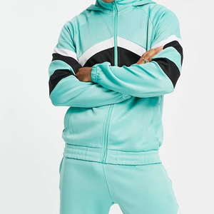 Conjunto de chándal antibacteriano transpirable sólido de dos piezas para hombre 2025, colores personalizados de alta calidad, nuevo diseño de invierno, precio al por mayor - Product Image 5