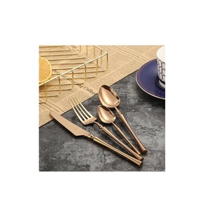 Brass <b>Gold</b> <b>Spoon</b> Fork Flatware Cutlery Dinner Ware Set for Home Restaurant Home Fork Knife <b>Spoon</b> Set Customized Design and Sale - Product Image 4