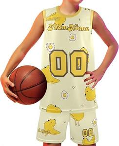 Ensemble de maillots de basket-ball personnalisés en gros, uniformes d'équipe réversibles avec impression personnalisée, ensemble de maillots de basket-ball pour match - Product Image 1