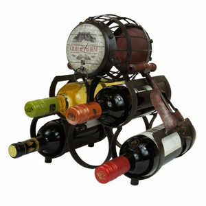 Moderno Estante para Botellas de Vino de Alambre Metálico, Independiente, para Mesa o Encimera, para Botellas de Vino, Cerveza, Fiestas, de Acero - Product Image 6