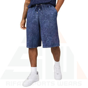 T-shirt à manches courtes pour homme en coton biologique surdimensionné vintage à lavage acide uni à col rond respirant imprimé sur écran personnalisé - Product Image 4