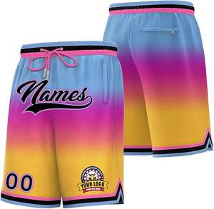 กางเกงขาสั้นผ้ากำมะหยี่สำหรับผู้ชายพิมพ์ลายกางเกงขาสั้นลำลองแบบหลวมผ้าคอตตอนปักโลโก้ตาม100% ออกแบบได้ตามต้องการ - Product Image 2