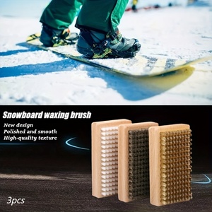Brosses à cire <span class=keywords><strong>pour</strong></span> snowboard en <span class=keywords><strong>bois</strong></span> 12*7cm, avec poils en cuivre, nylon et crin de cheval, <span class=keywords><strong>pour</strong></span> <span class=keywords><strong>le</strong></span> nettoyage, <span class=keywords><strong>le</strong></span> polissage et <span class=keywords><strong>le</strong></span> dégraissage des équipements de snowboard - Product Image 6