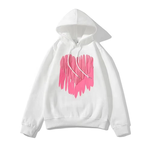 Offre Spéciale haute qualité pas cher prix en gros hiver surdimensionné pull bouffée impression sweats à capuche 100% coton basique - Product Image 4