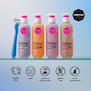Aceite de Afeitar EOS Vanilla Cashmere 6oz, Aceite Hidratante para Afeitar con Manteca de Karité, Alivio para Irritaciones por Afeitado, Cuidado Vegano para la Piel, Afeitado Suave, Venta al por Mayor - Product Image 4