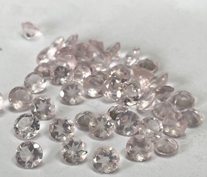 Cuarzo Rosa natural corte redondo 4mm facetado-Cuarzo Rosa suelto redondo - Product Image 6